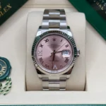 Rolex  Datejust 36mm 126234 Pink Roman Dial Oyster Stainless Steel - Image 3
