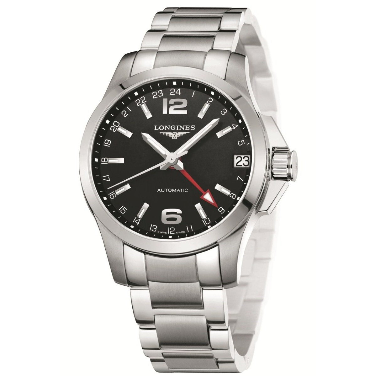 031582C2-C9F7-372A-8557-0ED2E953A804 Longines Men's L36874566 Conquest Automatic Stainless Steel Watch - Image 1