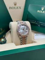 Rolex Datejust m278381-0025/0026 Mother-of-Pearl Diamond 31mm Dial Diamond-Set Bezel and Oyster Bracelet Watch - Image 12