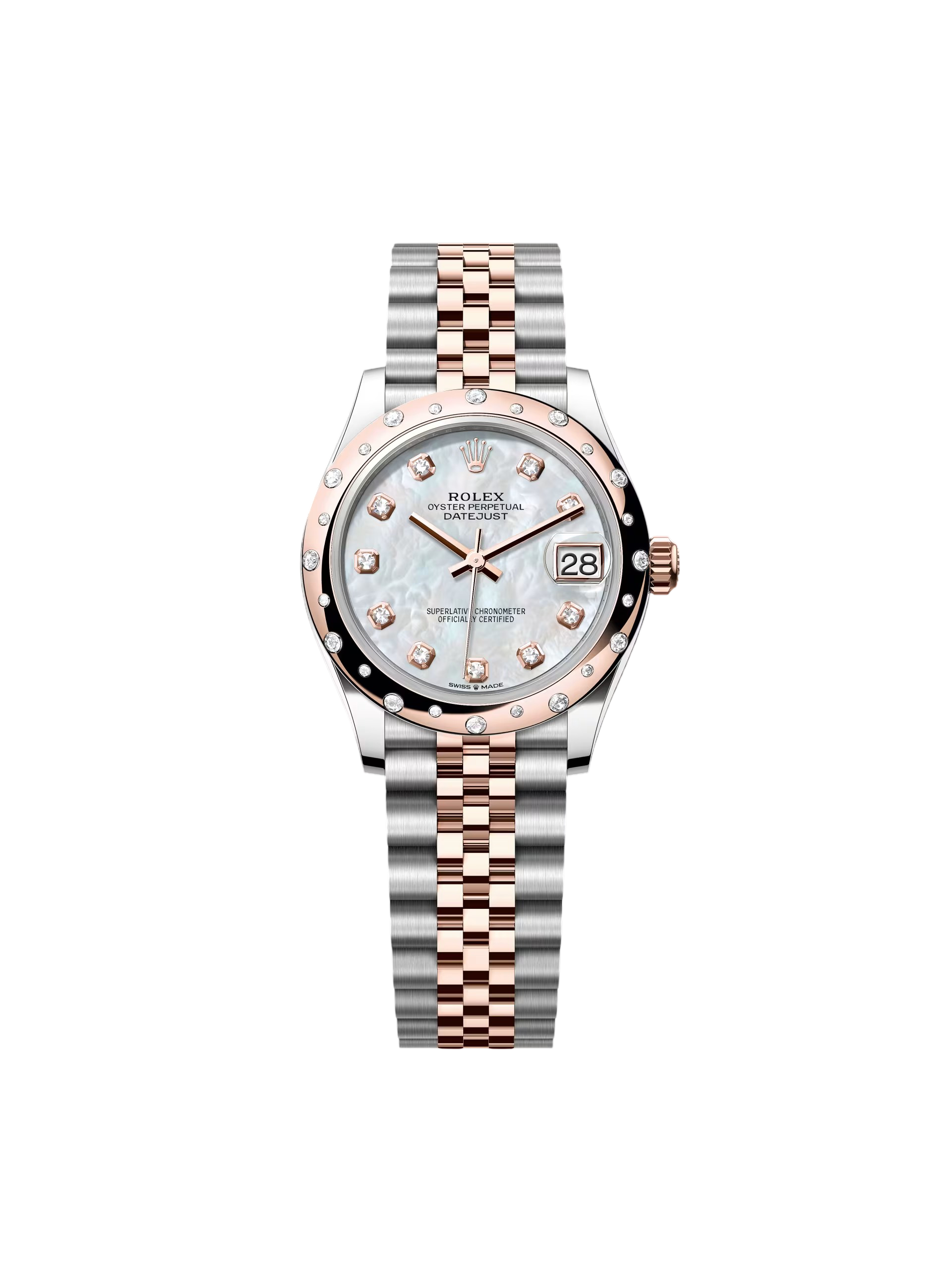 06B73394-3BE1-C1BE-D1E4-437D06D879AB Rolex Datejust m278341-0025/0026 Mother-of-Pearl Dial 31mm Jubilee Bracelet - Image 1