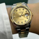 Rolex  Datejust 36mm 126203 Champagne Set with Diamonds Dial Domed Bezel Oyster Bracelet - Image 10