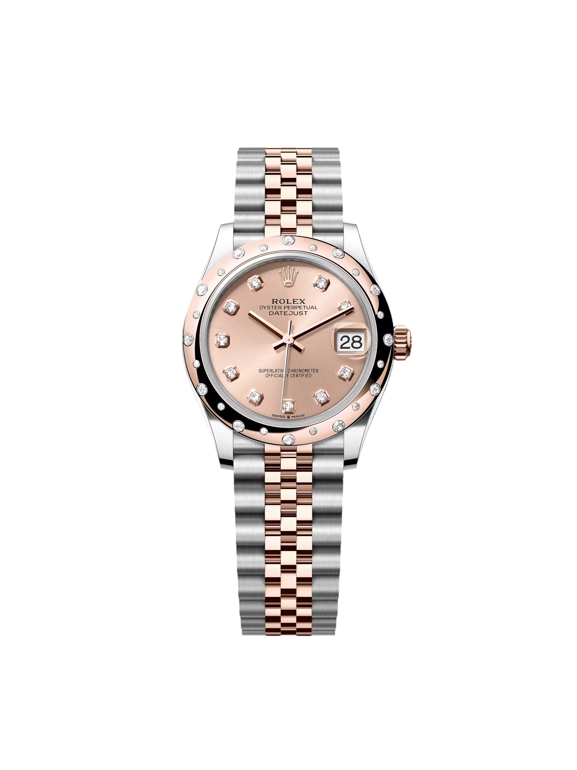 0BAEDBF2-535B-CAF8-D75C-AADBFC652451 Rolex Datejust m278341-0023/0024 Rosé Dial 31mm Oyster Bracelet - Image 1