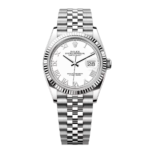 Rolex  Datejust 36mm 126234 White Roman Dial Oyster Stainless Steel Mens
