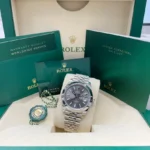 Rolex Datejust 41mm 126300 Slate Index Jubilee Stainless Steel Watch - Image 9