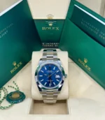 Rolex Datejust 41mm 126300 Blue Index Jubilee Stainless Steel Men’s Watch - Image 11