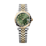 Rolex Datejust m278343 Datejust Green Dial 31mm Jubilee Steel and Yellow Gold