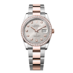 Rolex  Datejust 36mm 126281 Silver Palm Index Dial Jubilee Bracelet