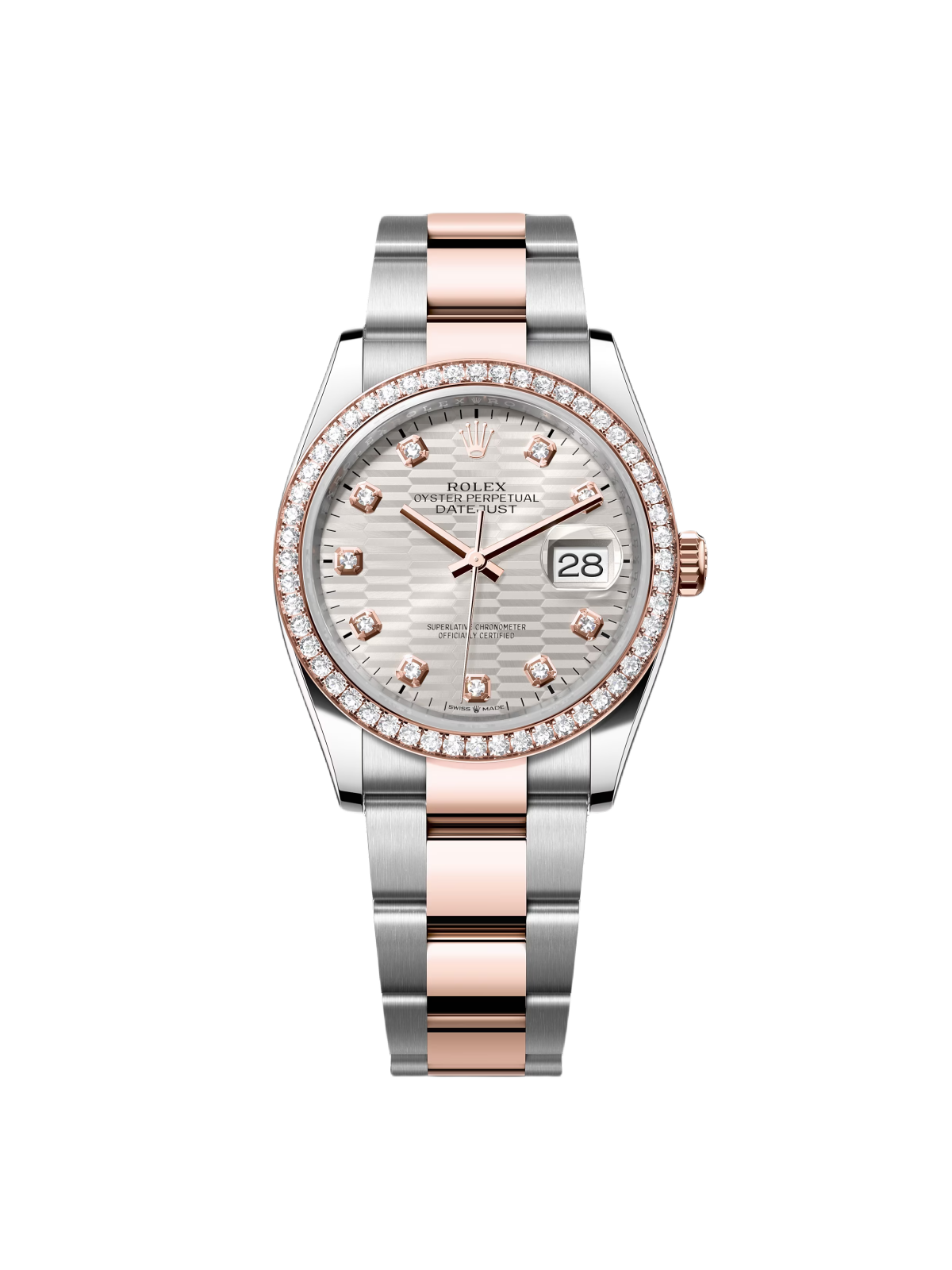 152799A3-DF44-E869-0F40-C043B8E909A4 Rolex Datejust 36mm 126281 Silver Palm Index Dial Jubilee Bracelet - Image 1