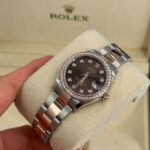 Rolex Datejust m278381-0027/0028 Chocolate Diamond 31mm Dial Diamond-Set Bezel and Oyster Bracelet Watch - Image 13