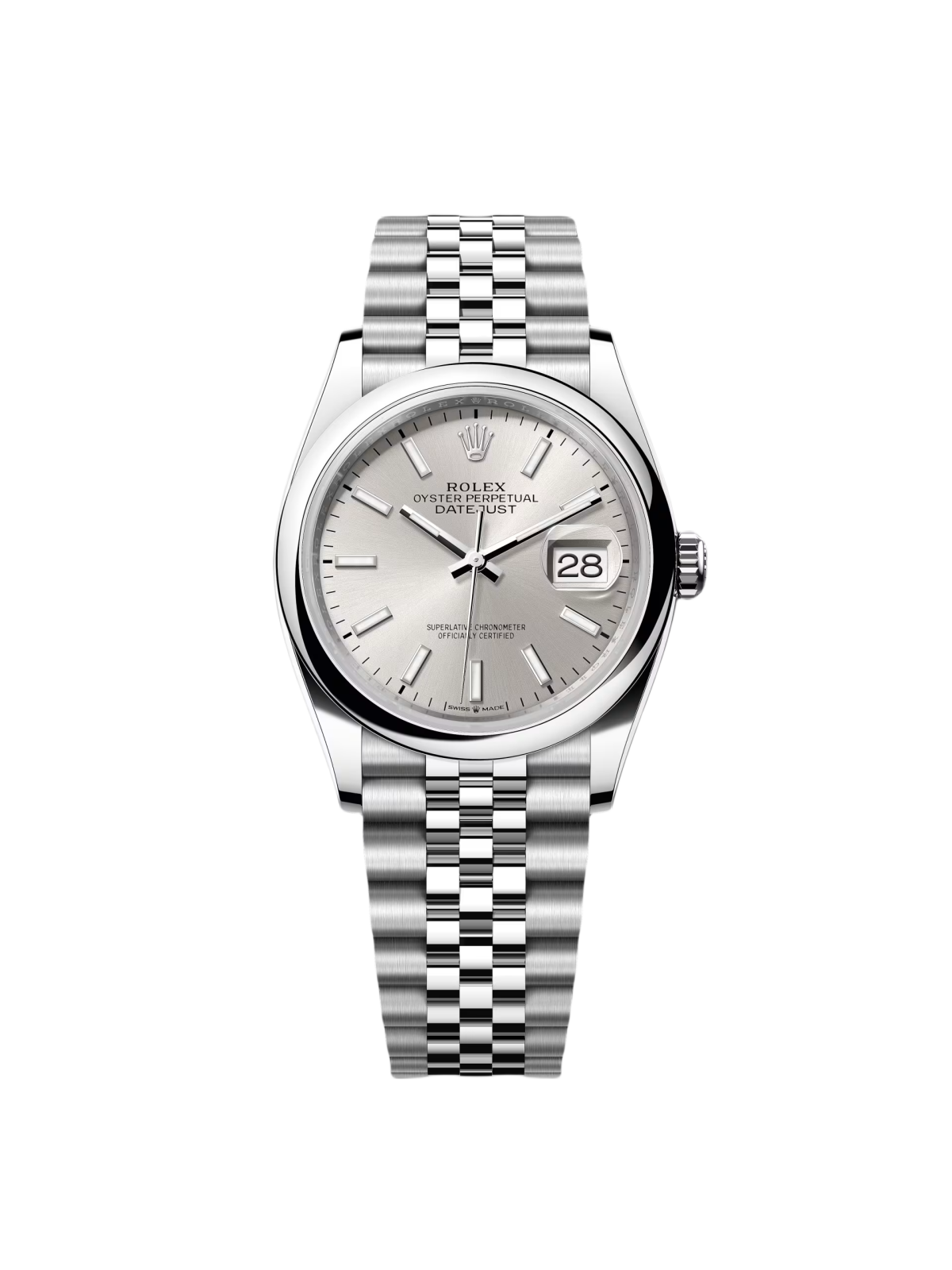 170F1A9C-6B68-7B5D-F870-6DD04B160538 Rolex Datejust 36mm 126200 Oyster Perpetual Silver Dial Jubilee Stainless Steel - Image 1