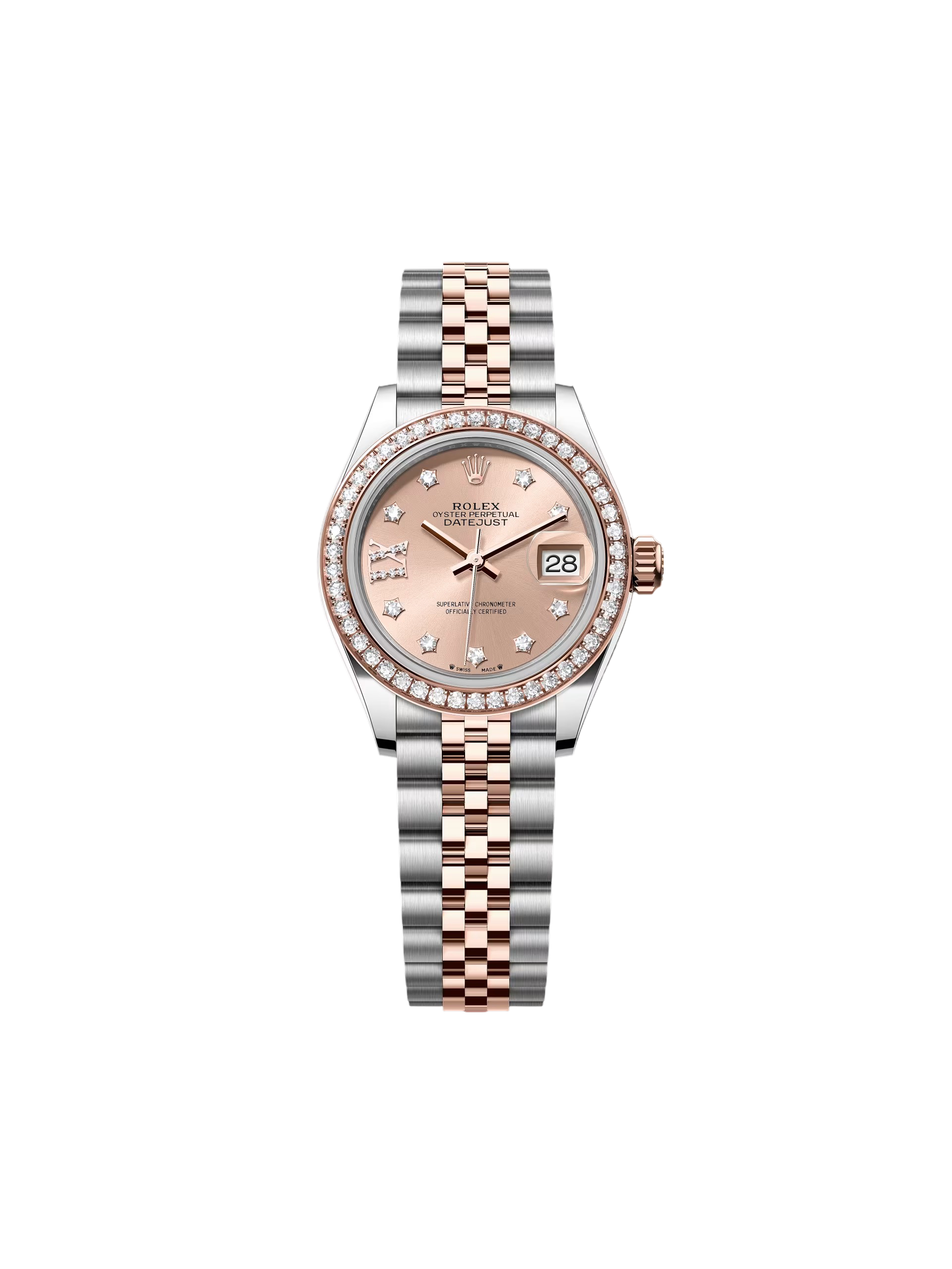 21D751BF-02E7-F0F1-12EB-A3EFAA6222F7 Rolex Lady-Datejust 28mm 279381RBR Rose Diamond Dial Oyster Bracelet - Image 1