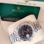 Rolex Datejust m278274-0021/0022 Dark Grey Roman 31mm Dial Oyster Watch - Image 3