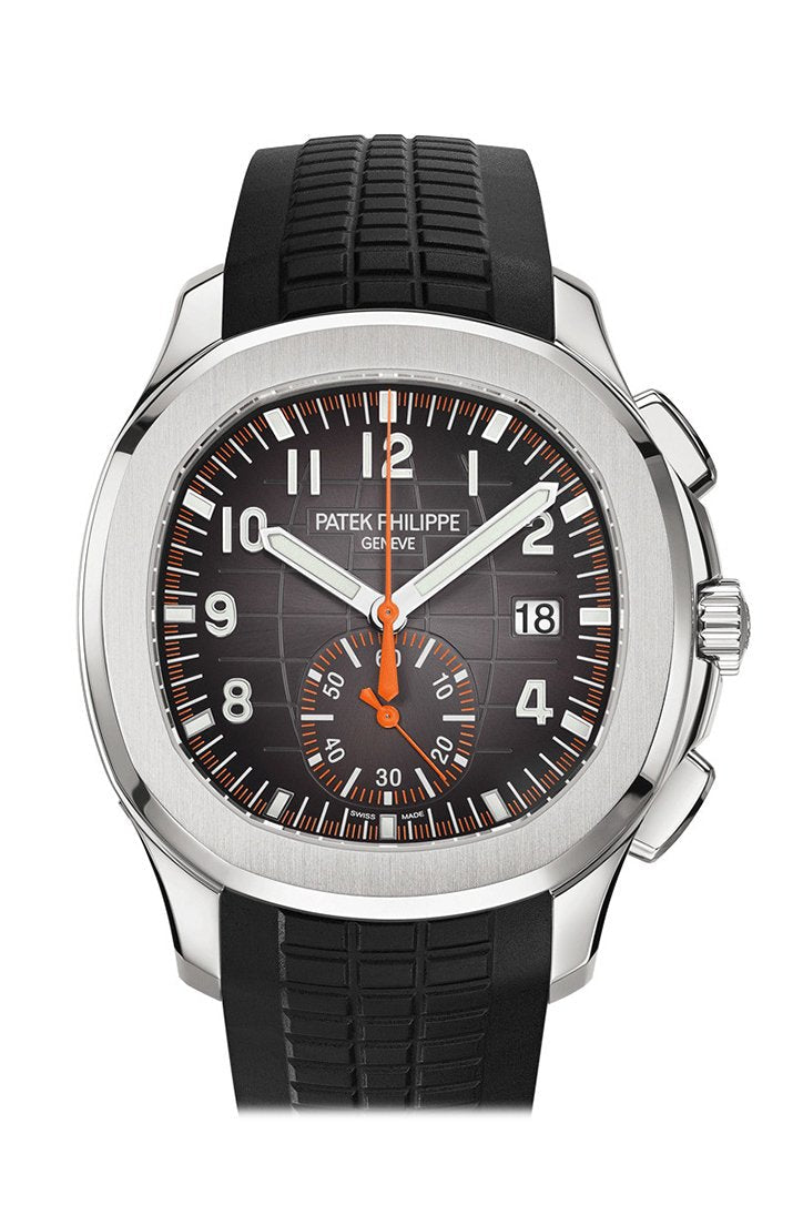 251B834E-7F3C-E0CD-8D41-9B68350BA33A Patek Philippe Aquanaut Black Dial Automatic Men's Chronograph Watch 5968A-001 - Image 1