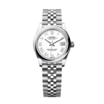 Rolex Datejust m278240-0003/0004 31mm White Roman Domed Bezel Oyster Oystersteel