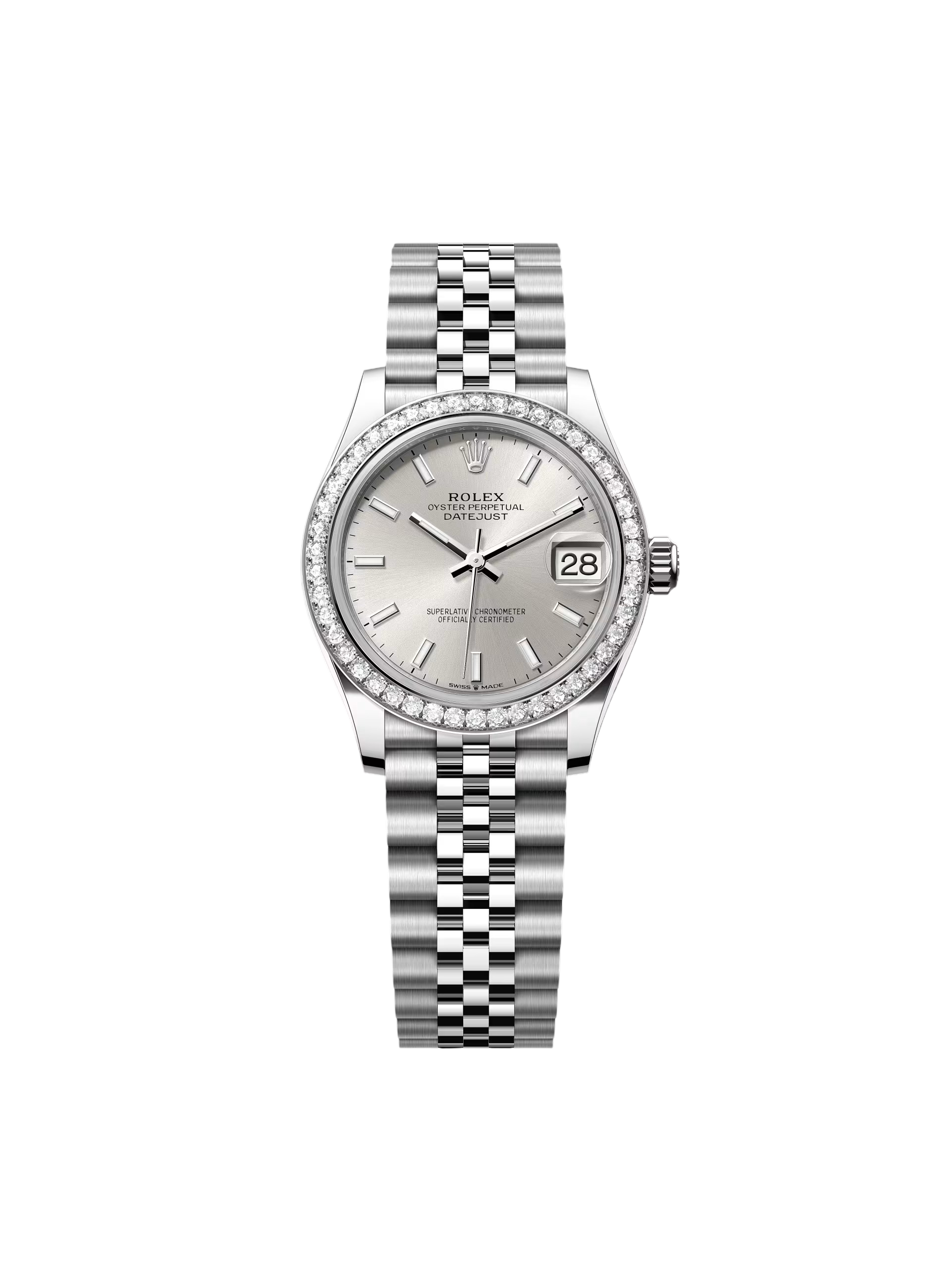 2ABFB247-F12C-6BE0-139A-9BF3025C2430 Rolex Datejust m278384RBR Silver 31mm Dial - Image 1