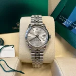 Rolex Datejust m278274-0011/0012 Silver Dial 31mm Fluted Bezel Oyster Bracelet - Image 9