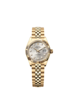 Rolex Lady-Datejust 28mm Silver Diamond Dial