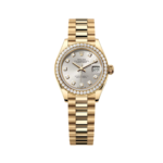 Rolex Lady-Datejust 279138RBR Silver 28mm Dial President Bracelet Watch