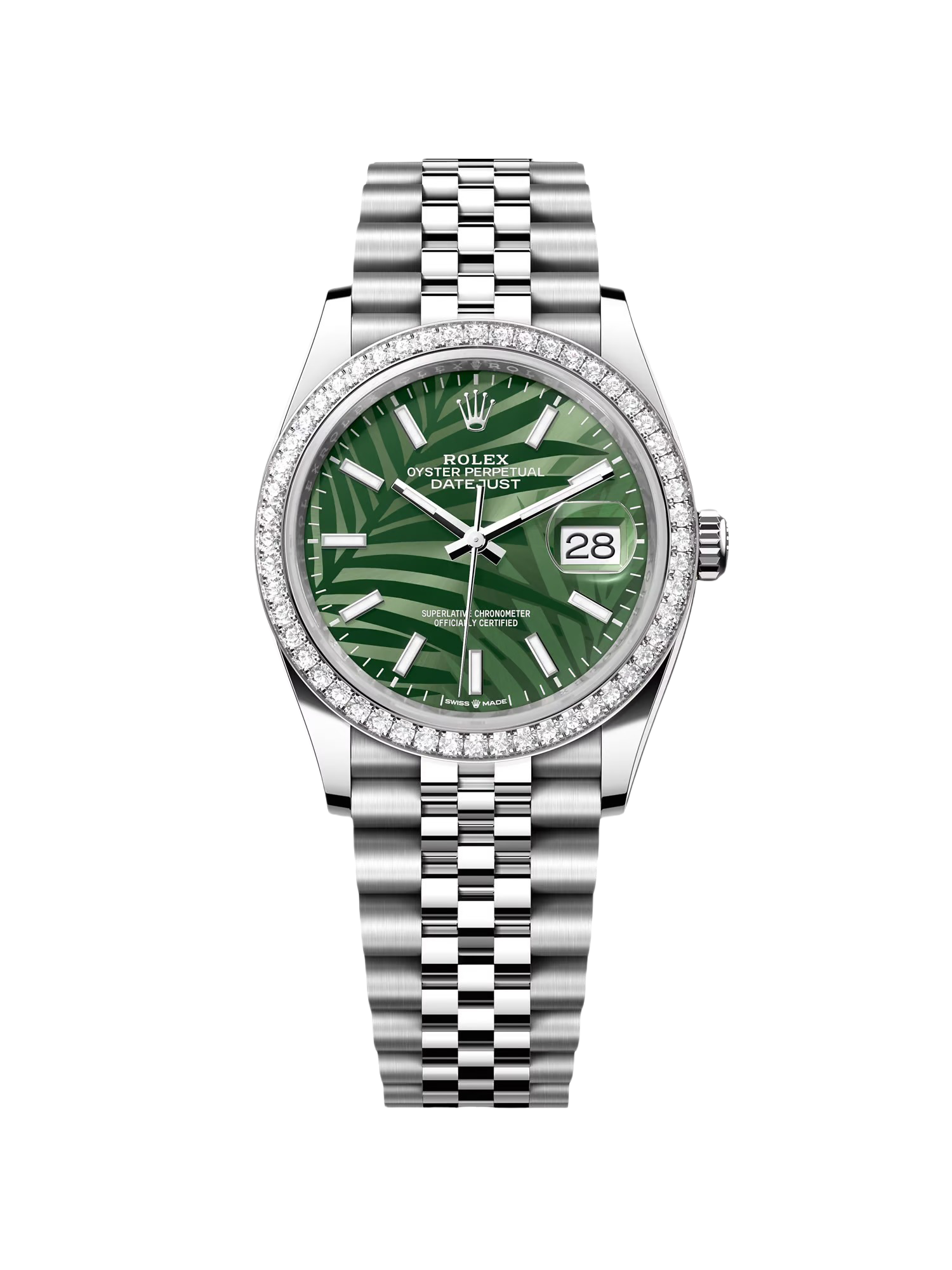35452B66-91FF-0B24-39EA-D07A88EB9446 Rolex Datejust 36mm 126284 Olive Green Dial Jubilee Bracelet - Image 1