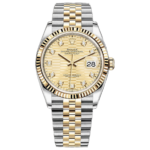 Rolex  Datejust 36mm 126233 Champagne Fluted Motif Diamond Dial Jubilee Bracelet