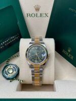 Rolex Datejust m278273-0015/0016 31mm Olive Green Dial Stainless Steel and Yellow Gold Oyster Watch - Image 3