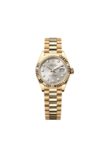 Rolex Lady-Datejust 28mm Silver Diamond Dial - Image 2