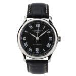 Longines Men's L2.628.4.51.7 Master Collection Black Leather Watch