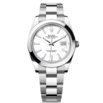 Rolex  Datejust 41mm 126300 White Index Oyster Stainless Steel Watch