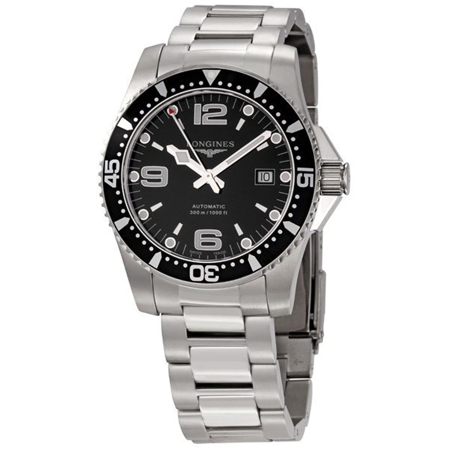 41BA7F28-4E9E-ECFD-BFBB-7AB620942C05 Longines Men's L36424566 HydroConquest Stainless Steel Watch - Image 1