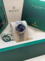 Rolex Datejust m278344-0035/0036 Bright Blue Dial 31mm Domed Diamond Oyster Watch - Image 11