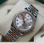 Rolex Datejust m278381-0015/0016 Silver Diamond Dial Diamond-Set Bezel 31mm - Image 9