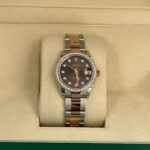 Rolex Datejust m278381-0027/0028 Chocolate Diamond 31mm Dial Diamond-Set Bezel and Oyster Bracelet Watch - Image 11