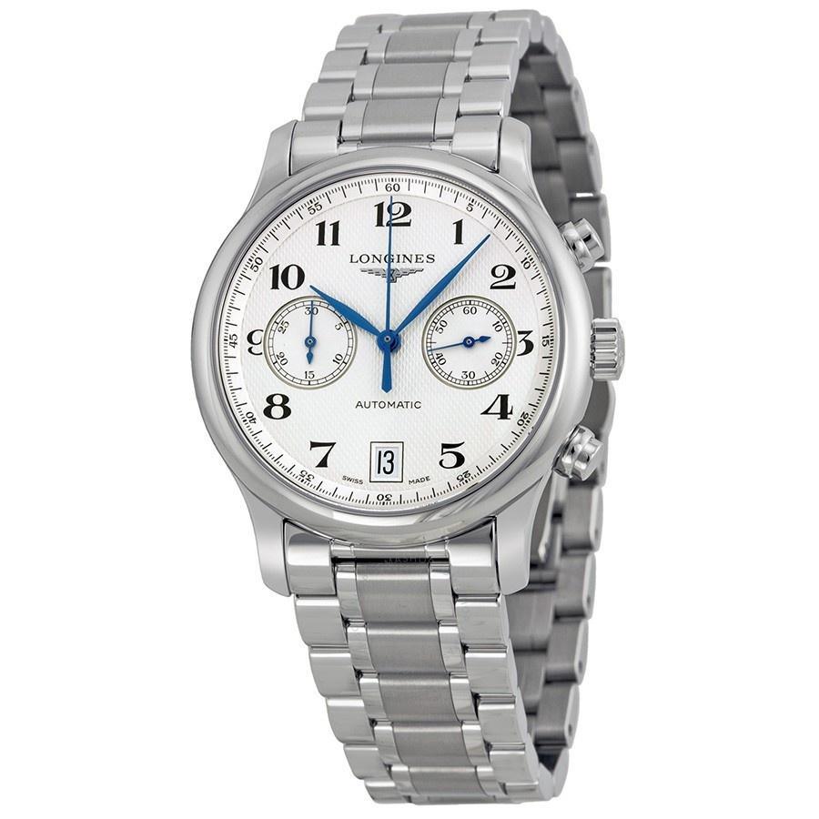 47B24D30-E210-B812-DC03-D39132F60EF3 Longines Men's L26694786 Master Collection Chronograph Automatic Stainless Steel Watch - Image 1