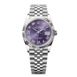 Rolex  Datejust 36mm 126234 Datejust Aubergine Purple Diamond Roman Oyster Stainless Steel