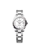Rolex Datejust m278344 White Dial 31mm Domed Diamond Oyster Watch - Image 2