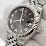Rolex Datejust m278274-0021/0022 Dark Grey Roman 31mm Dial Oyster Watch - Image 5