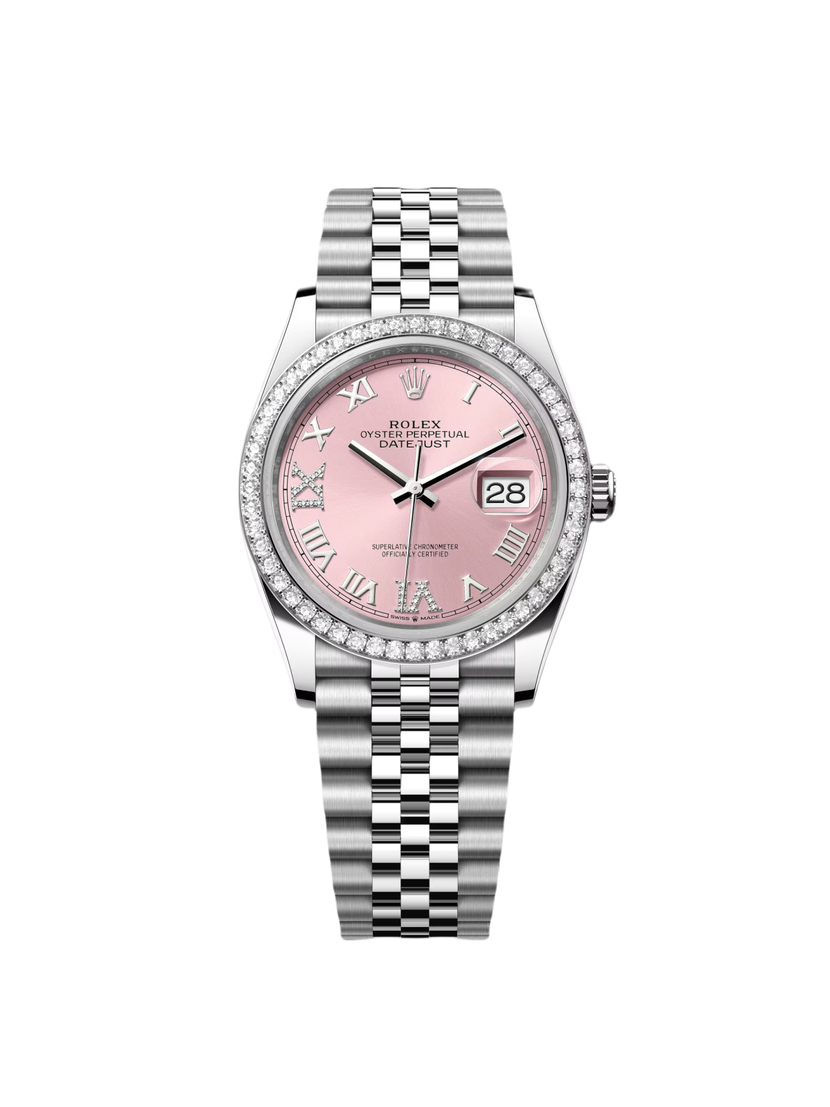 5A4CFDCD-04CF-5E2A-FB24-3BC73D85080F Rolex Datejust 36mm 126284 Pink Dial Jubilee Bracelet - Image 1