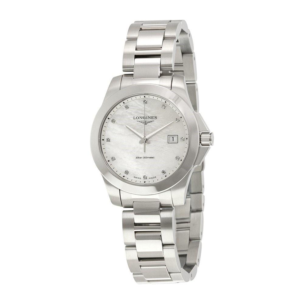 5B37D80D-961E-FED5-036E-FDC6505FCEE7 Longines Women's L33784876 Conquest Stainless Steel Watch - Image 1