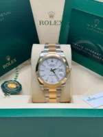Rolex Datejust 41mm 126303 White Index Oyster Steel and Yellow Gold Mens Watch - Image 3