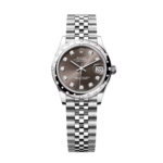 Rolex Datejust m278344 Dark Grey Dial 31mm Domed Diamond