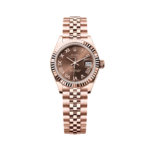 Rolex Lady-Datejust 28mm 279175 Chocolate Roman Dial Jubilee Everose Gold