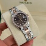 Rolex Datejust m278381-0027/0028 Chocolate Diamond 31mm Dial Diamond-Set Bezel and Oyster Bracelet Watch - Image 12