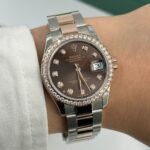 Rolex Datejust m278381-0027/0028 Chocolate Diamond 31mm Dial Diamond-Set Bezel and Oyster Bracelet Watch - Image 18