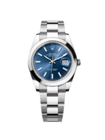 Rolex Datejust 41mm 126300 Blue Index Jubilee Stainless Steel Men’s Watch - Image 2