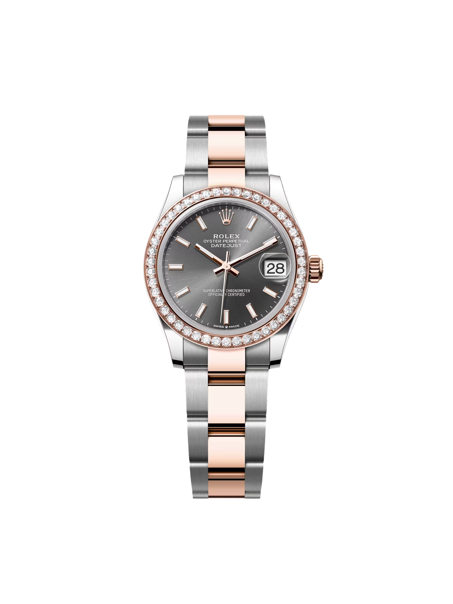 6BF8B2C0-0F2F-1700-B213-AAF19986846F Rolex Datejust m278381RBR Slate 31mm Dial Diamond-Set Bezel - Image 1