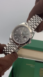 Rolex  Datejust 41mm 126334 Dark Rhodium Index Jubilee Stainless Steel - Image 14