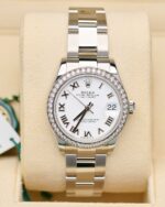 Rolex Datejust m278384RBR-0013/0014 White 31mm Dial Oyster Watch - Image 3