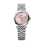 Rolex Datejust m278344 Pink 31mm Dial Domed Diamond Jubilee Watch