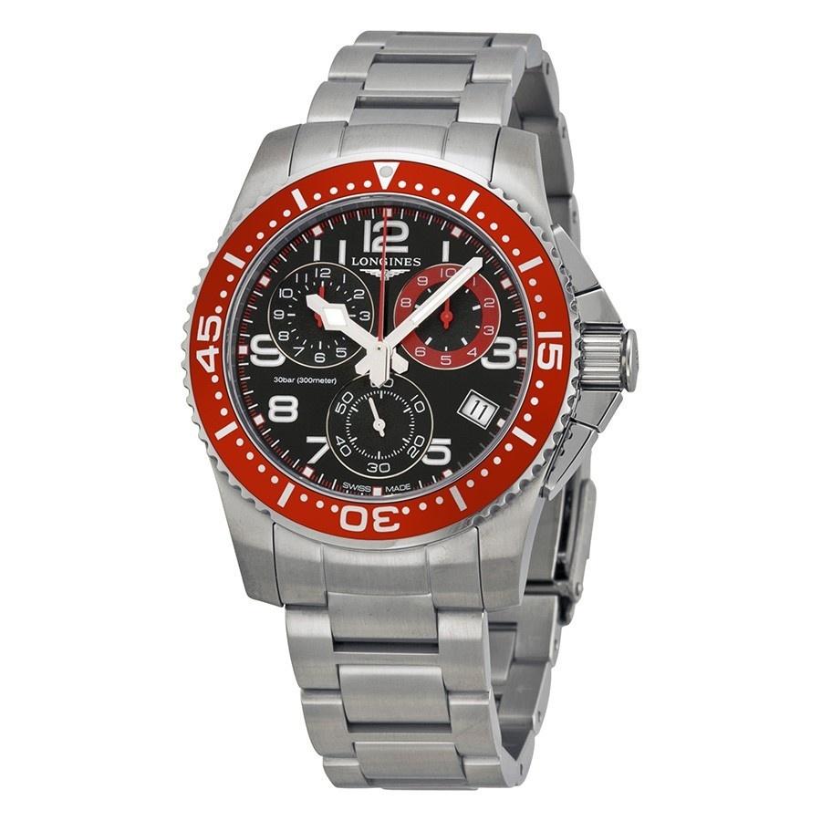 737C9694-3A7B-7F24-45EB-BB4434257112 Longines Men's L36904596 HydroConquest Chronograph Stainless Steel Watch - Image 1