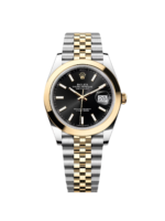 Rolex Datejust 41mm 126303 Black Index Jubilee 41mm Steel and Yellow Gold Mens Watch